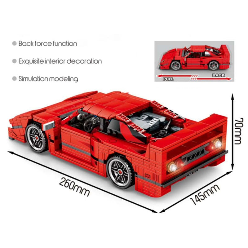 Ferrari F40 | Advanced Red - Brickful