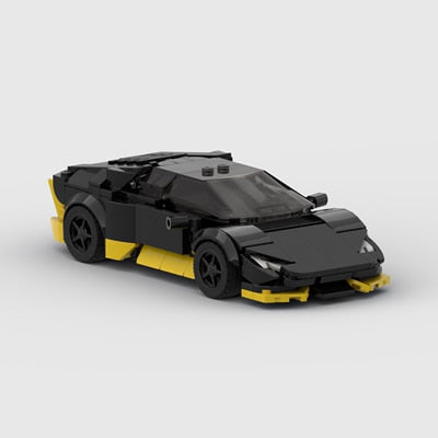 Lamborghini Huracan | Black and Yellow - Brickful