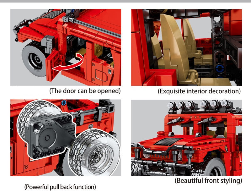 Hummer H1 | Advanced Red - Brickful