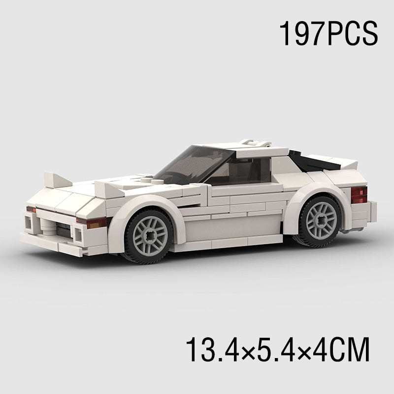 Generation 1 FB Mazda RX-7 Rotary | White - Brickful