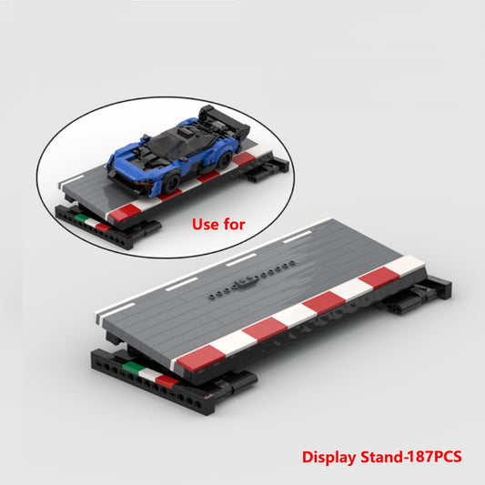 Display Stand For Brick Cars | Racing Strip - Brickful